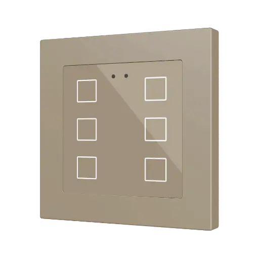 [ZEZVIFR55X6C] Zennio Flat RGB 55 X6 (Champagne)