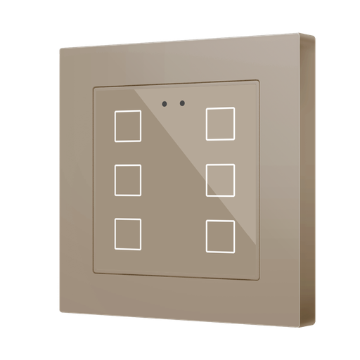 [ZEZVIFR55X6C] Zennio Flat RGB 55 X6 (Champagne)