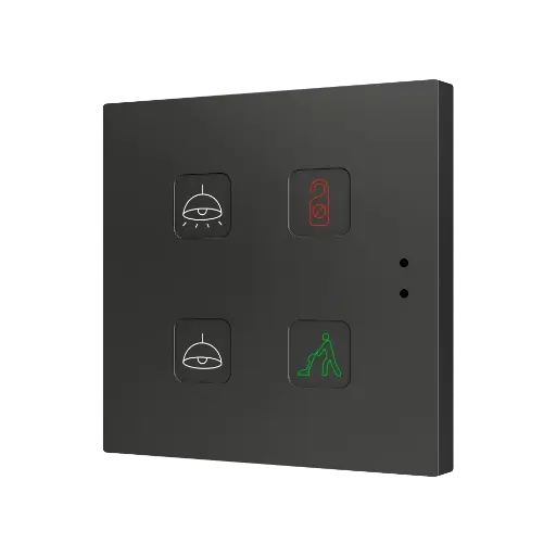 [ZEZVITR4] Zennio Tecla RGB 4 (Custom)