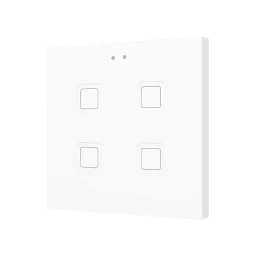 [ZEZVITR4W] Zennio Tecla RGB 4 (Blanc)