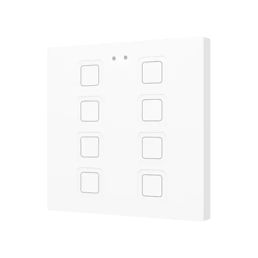 [ZEZVITR8W] Zennio Tecla RGB 8 (Blanc)