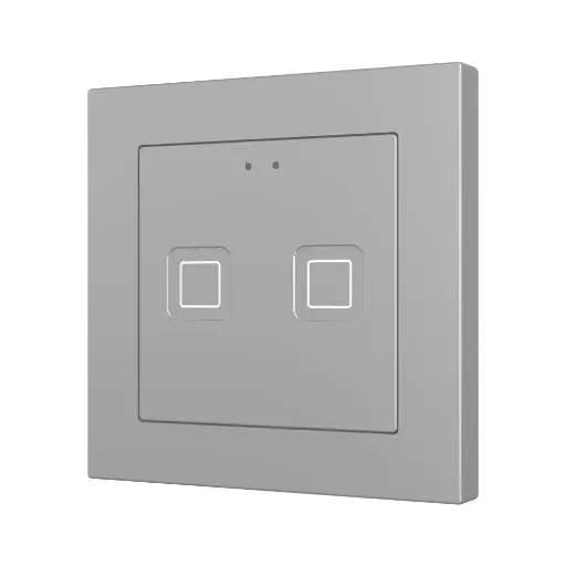 [ZEZVITR55X2S] Zennio Tecla RGB 55 X2 (Zilver)