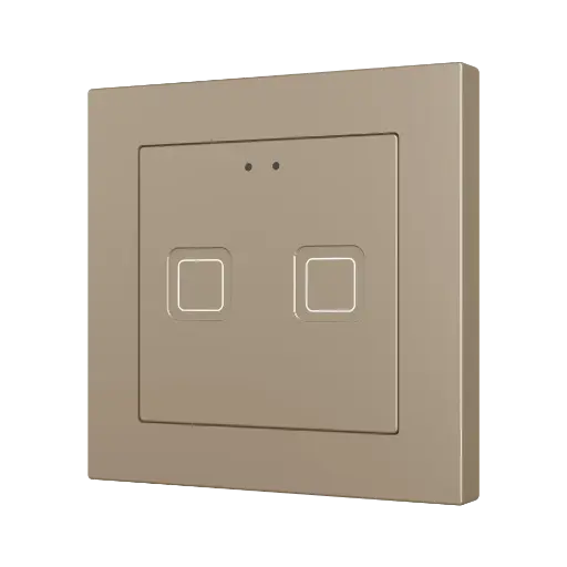 [ZEZVITR55X2C] Zennio Tecla RGB 55 X2 (Champagne)