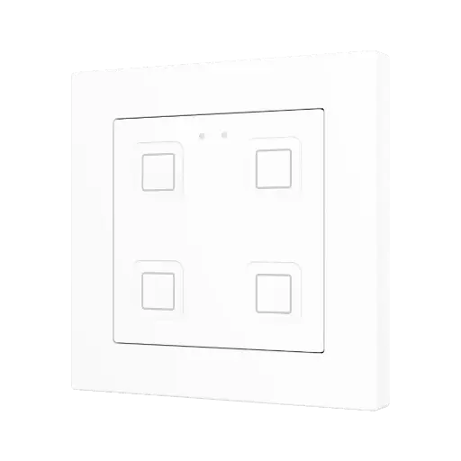 [ZEZVITR55X4W] Zennio Tecla RGB 55 X4 (Blanc)