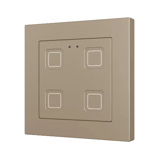 [ZEZVITR55X4C] Zennio Tecla RGB 55 X4 (Champagne)