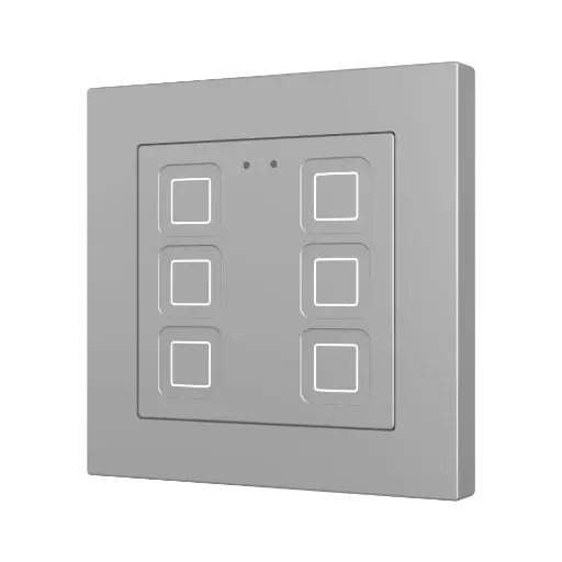 [ZEZVITR55X6S] Zennio Tecla RGB 55 X6 (Zilver)
