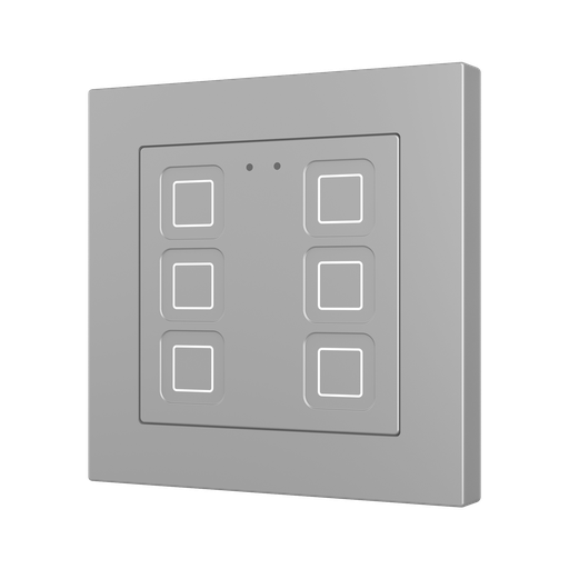 [ZEZVITR55X6S] Zennio Tecla RGB 55 X6 (Zilver)