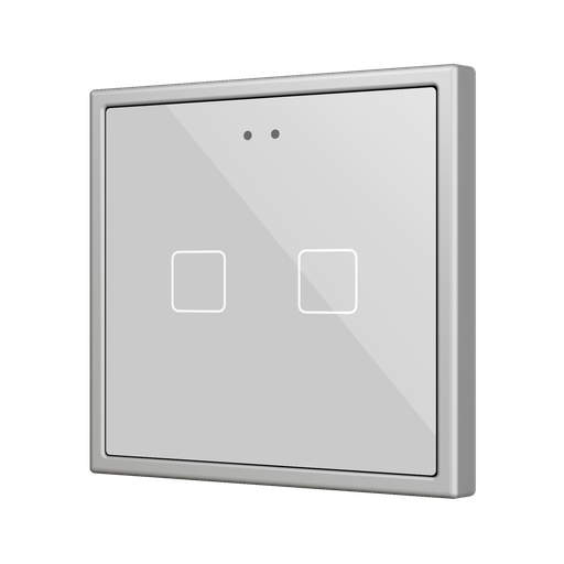 [ZEZVIFR70X2S] Zennio Flat RGB 70 X2 (Argent)