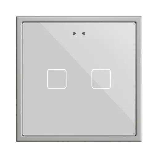 [ZEZVIFR70X2S] Zennio Flat RGB 70 X2 (Zilver)