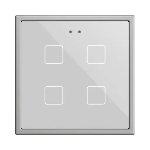 [ZEZVIFR70X4S] Zennio Flat RGB 70 X4 (Zilver)