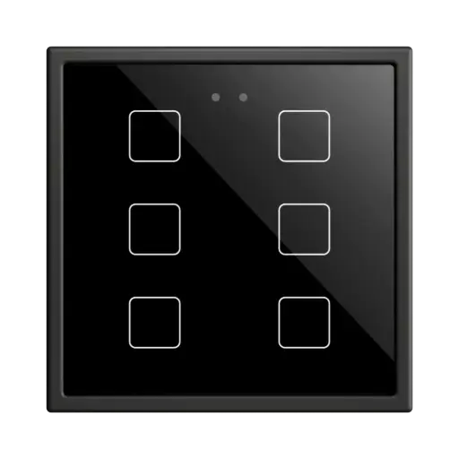 [ZEZVIFR70X6A] Zennio Flat RGB 70 X6 (Antraciet)