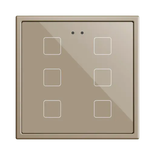 [ZEZVIFR70X6C] Zennio Flat RGB 70 X6 (Champagne)