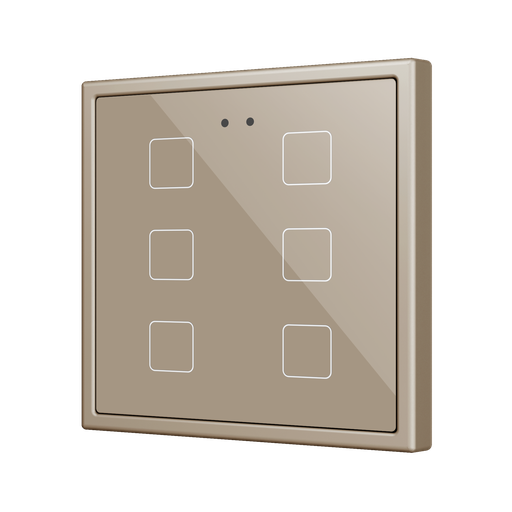 [ZEZVIFR70X6C] Zennio Flat RGB 70 X6 (Champagne)