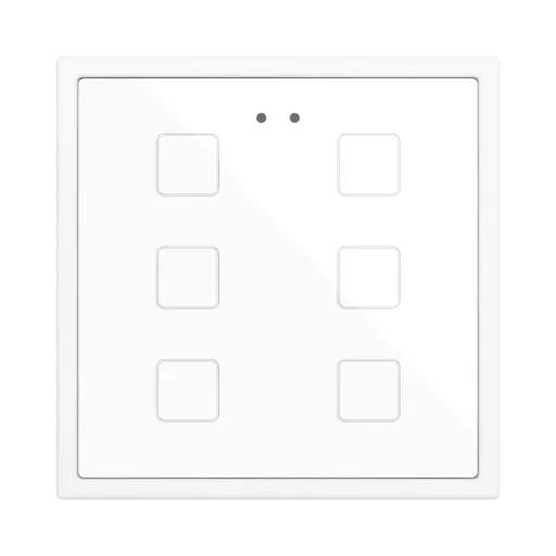 [ZEZVIFR70X6W] Zennio Flat RGB 70 X6 (Blanc)