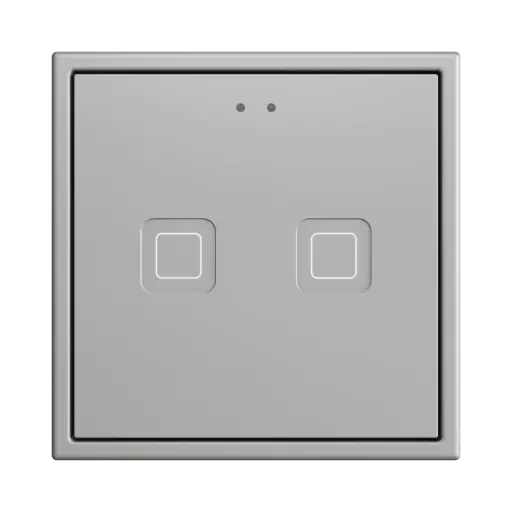 [ZEZVITR70X2S] Zennio Tecla RGB 70 X2 (Argent)