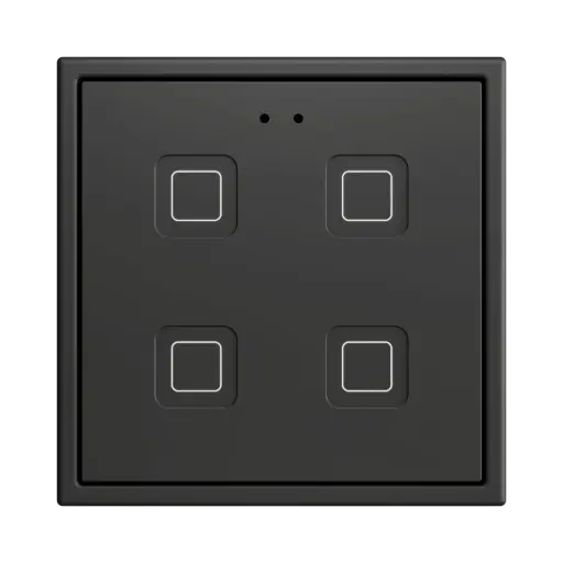 [ZEZVITR70X4A] Zennio Tecla RGB 70 X4 (Antraciet)