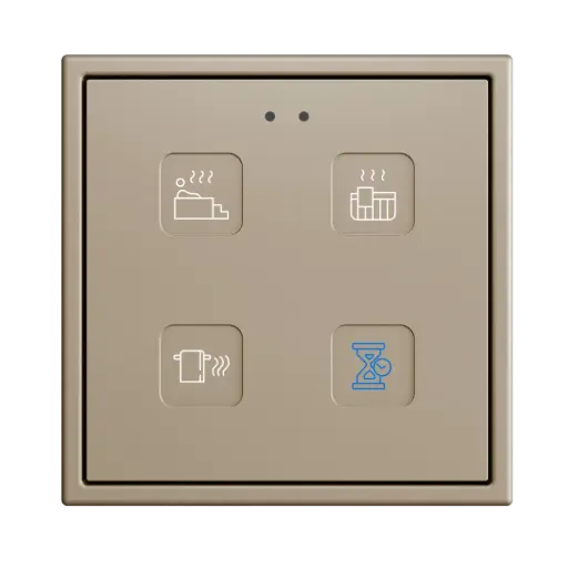 [ZEZVITR70X4] Zennio Tecla RGB 70 X4 (Custom)