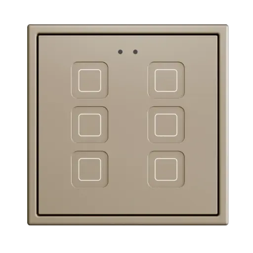 [ZEZVITR70X6C] Zennio Tecla RGB 70 X6 (Champagne)