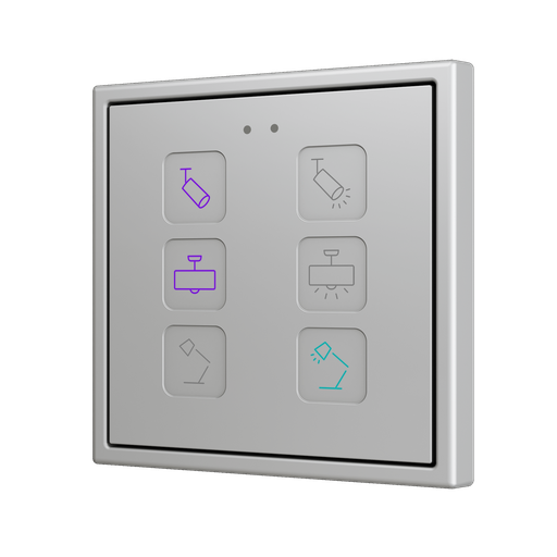[ZEZVITR70X6] Zennio Tecla RGB 70 X6 (Custom)