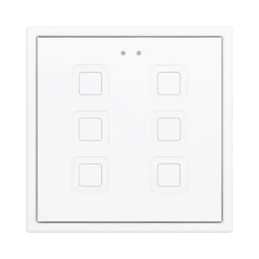 [ZEZVITR70X6W] Zennio Tecla RGB 70 X6 (Wit)