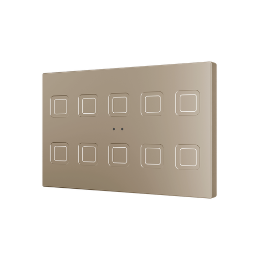 [ZEZVITRXL10C] Zennio Tecla RGB XL X10 (Champagne)