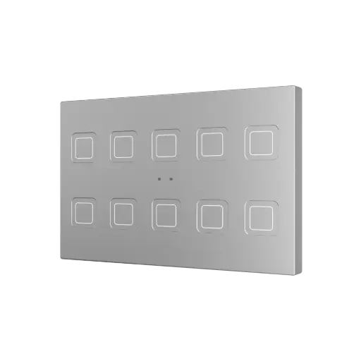 [ZEZVITRXL10S] Zennio Tecla RGB XL X10 (Argent)