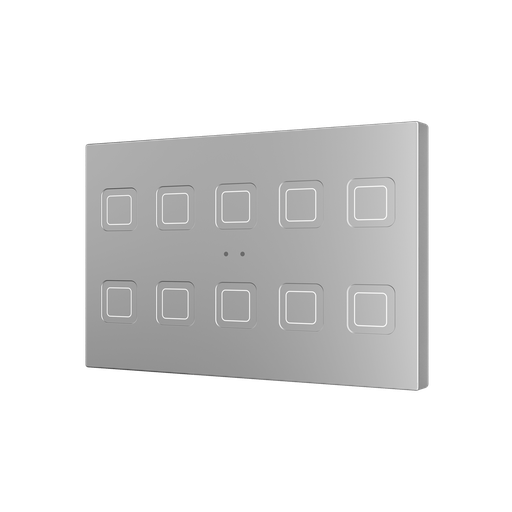 [ZEZVITRXL10S] Zennio Tecla RGB XL X10 (Argent)
