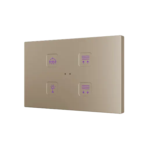 [ZEZVITRXL4] Zennio Tecla RGB XL X4 (Custom)