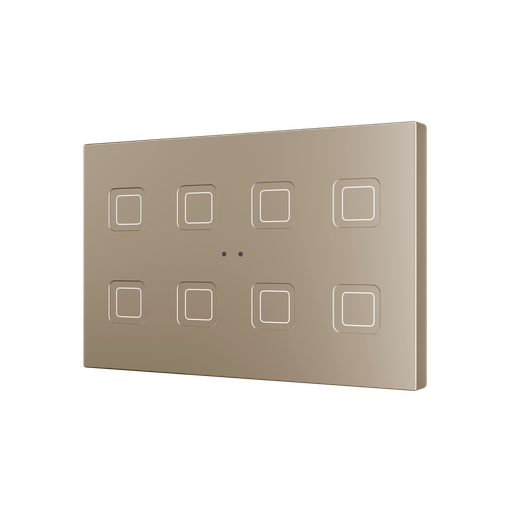 [ZEZVITRXL8C] Zennio Tecla RGB XL X8 (Champagne)