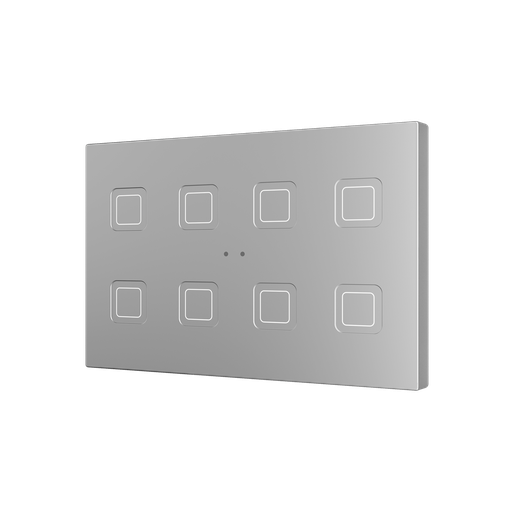 [ZEZVITRXL8S] Zennio Tecla RGB XL X8 (Argent)