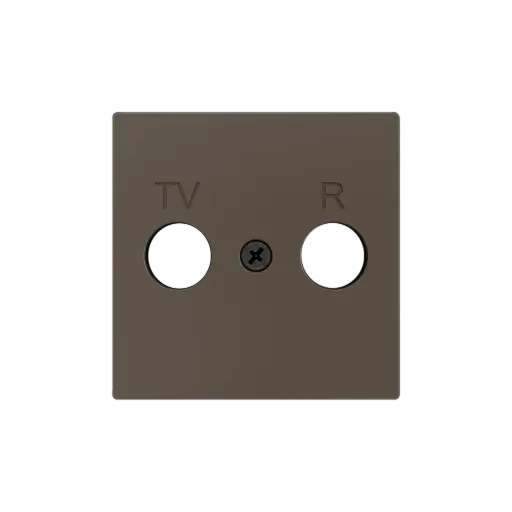 [ZE830001503] Zennio ZS55 - TV-R/SAT centraalplaat (Mokka)