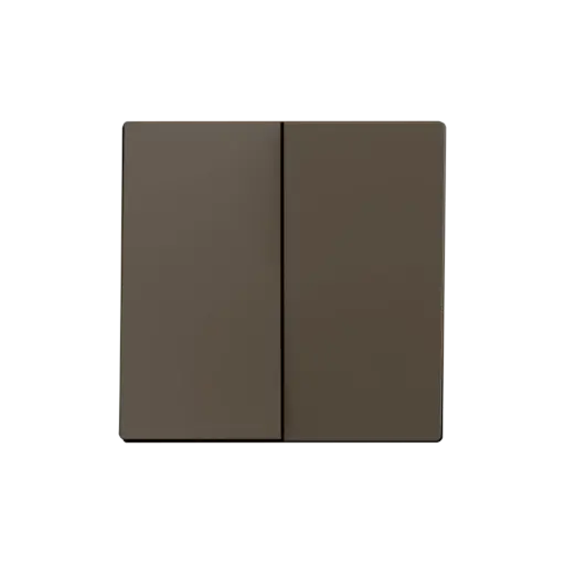 [ZE830001903] Zennio ZS55 - Dubbele schakelaarafdekking (Mokka) - VPE=10