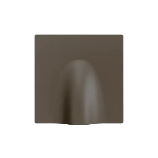 [ZE830002103] Zennio ZS55 - Plaque de revouvrement sortie de câble (Moka)