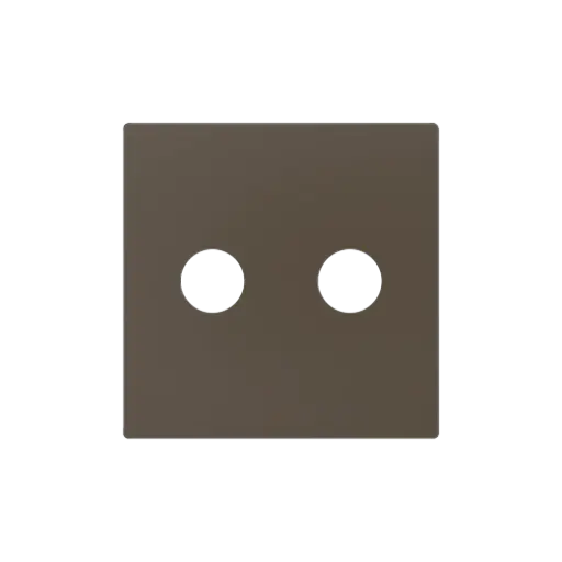 [ZE830002303] Zennio ZS55 - RCA centraalplaat (Mokka) - VPE=10