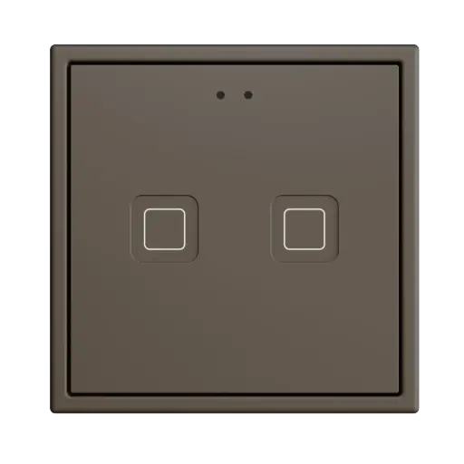 [ZEZVITR70X2M] Zennio Tecla RGB 70 X2 (Mokka)