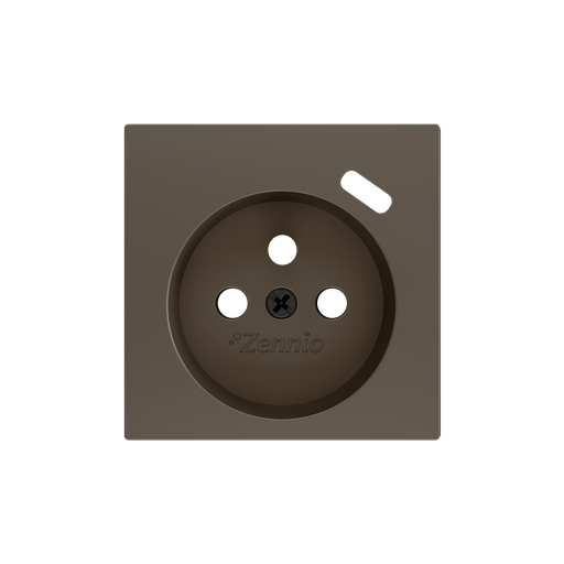 [ZEZS55CF1USM] Zennio ZS55 - Cache pour base de prise à borne avec USB C 55x55 mm (Moka)