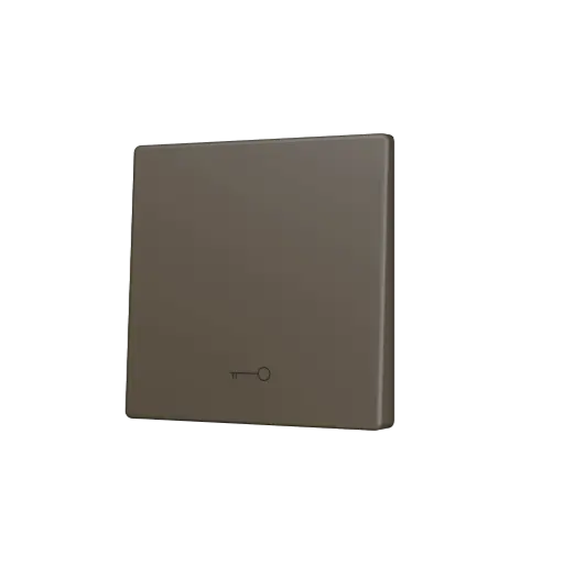 [ZEZS55CSOFT11KM] Zennio ZS55 - Enkelvoudige toets (neerwaarts) voor KNX Soft drukknop - Sleutel icoon (Mokka)