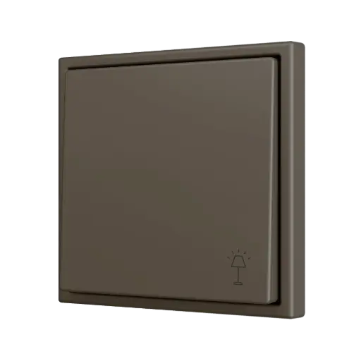 [ZEZS701PB1MC] Zennio ZS70 - Bouton poussoir Soft - simple 1-v (Moka - Custom) - A partir de 100 pièces