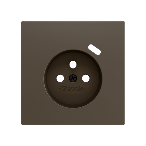 [ZEZS70CF1USM] Zennio ZS70 - Enjoliveur 70x70mm pour prise à borne avec USB C (Moka)