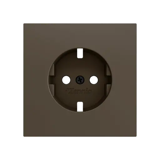 [ZEZS70CSCSM] Zennio ZS70 - Schuko centraalplaat (Moka)