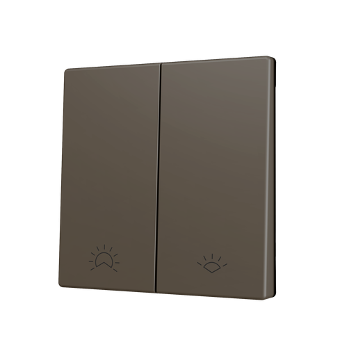 [ZEZS70CSOFT11MC] Zennio ZS70 - Enkelvoudige toets (neerwaarts) voor KNX Soft drukknop - Custom (Mokka) - Vanaf 100 stuks