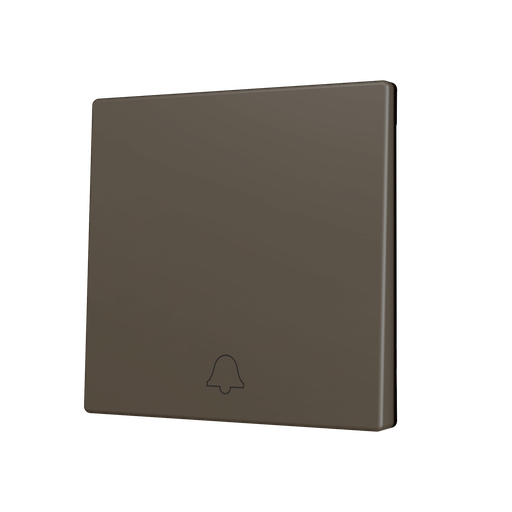 [ZEZS70CSOFT11DM] Zennio ZS70 - Enkelvoudige toets (neerwaarts) voor KNX Soft drukknop - Deurbel icoon (Mokka)