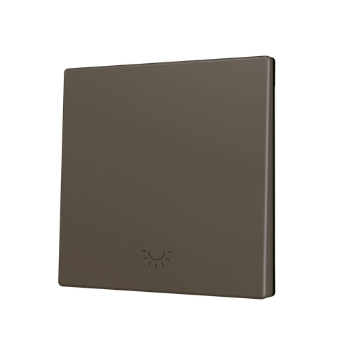 [ZEZS70CSOFT11LM] Zennio ZS70 - Enkelvoudige toets (neerwaarts) voor KNX Soft drukknop - Licht icoon (Mokka)