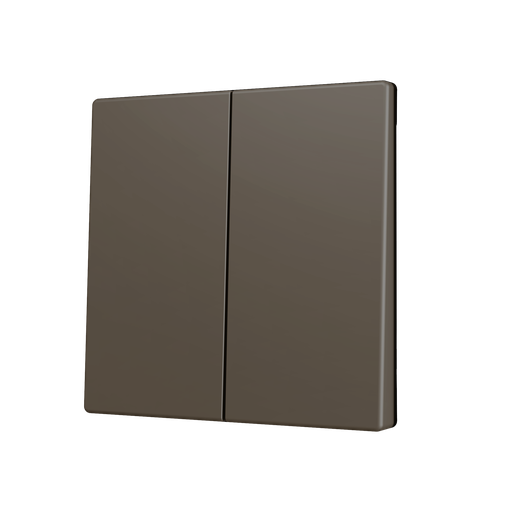 [ZEZS70CSOFT22M] Zennio ZS70 - Dubbele toets (neerwaarts) voor KNX Soft drukknop (Mokka)