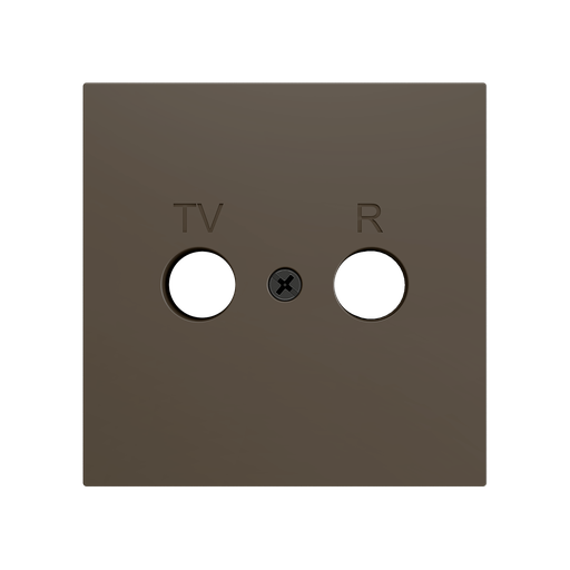 [ZEZS70CTVRM] Zennio ZS70 - TV-R centraalplaat (Moka)
