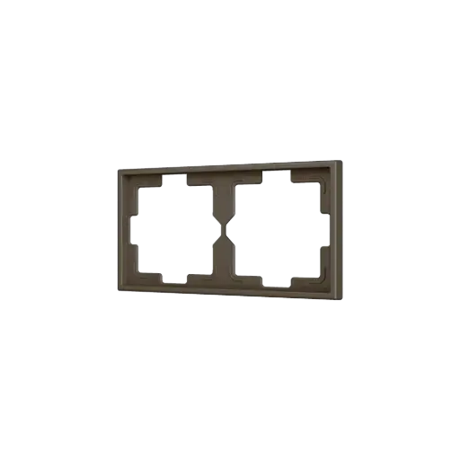 [ZEZS70FM2M] Zennio ZS70 - Afdekraam 2M (Mokka)