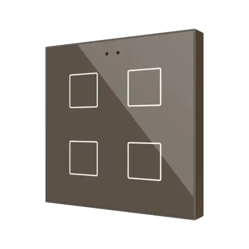 [ZEZVIFR4M] Zennio Flat RGB 4 (Mokka)