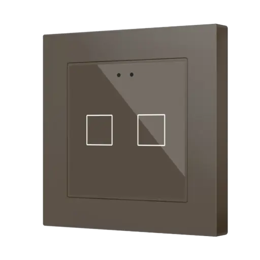 [ZEZVIFR55X2M] Zennio Flat RGB 55 X2 (Moka)