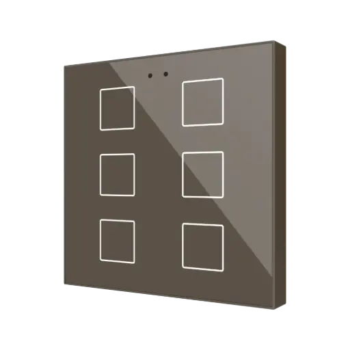 [ZEZVIFR6M] Zennio Flat RGB 6 (Moka)