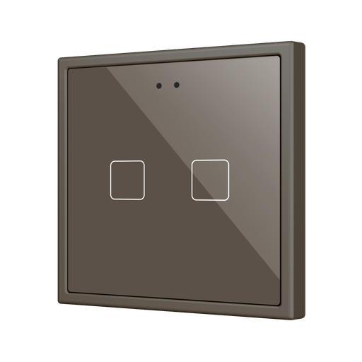 [ZEZVIFR70X2M] Zennio Flat RGB 70 X2 (Moka)